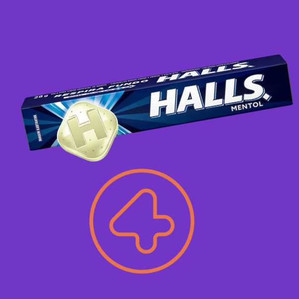 Halls Mentol 28g